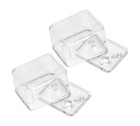 NUOBESTY Caja Transparente para Caja de Música Soporte Enrollador, Plástico Resistente, 2 Piezas para Ensamblaje y Reparación DIY, Organizador Compacto para Piezas Pequeñas, Uso