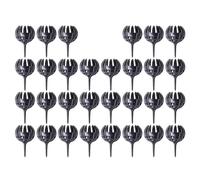 NUOBESTY Cajas de Fertilizante de Plástico para Bonsáis Contenedores Reutilizables Grandes Negros 30 Unidades para Jardinería y Cultivo de Macetas