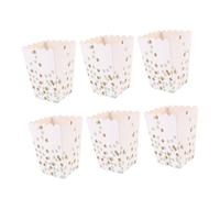 NUOBESTY Cajas de Papel 24pcs de Lunares Palomitas Caja de merienda contenedores Dulces Fuentes del Partido Caja de Regalo Partido desechable