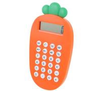 NUOBESTY Calculadora Calculadora Electrónica con Forma De Zanahoria Calculadora De Escritorio Digital con Pantalla LCD De 12 Dígitos Calculadora De Bolsillo para Niños En Casa Escuela
