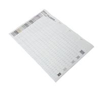NUOBESTY Calendario Adhesivo Planificador Anual Horizontal con Etiquetas y Cinta de Embalaje Organizador Mural para Escuela y Oficina Planificador de Agenda Diaria