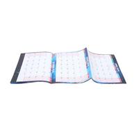 NUOBESTY Calendario de Pared 2026 Borrable en Seco con Planificador Anual Reversible de Papel para Oficina y Aula con Adhesivos y Puntos Adhesivos Incluidos