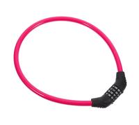 NUOBESTY Candado de Bicicleta Combinación y Cadena de Acero Rosa, Cerradura Multifuncional para Ciclismo y Motocicleta Alta Seguridad y Fácil Bloqueo