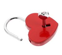 NUOBESTY Candado Llave en Forma de Corazón Candado Versátil de Aleación de Zinc 57x44x8 Mm Duradero para Maletas Gabinetes y Uso Diario