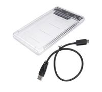 NUOBESTY Carcasa Disco Duro Transparente USB SSD Compatible con Uasp Instalación Sin Herramientas Transferencia Rápida Plug and Play