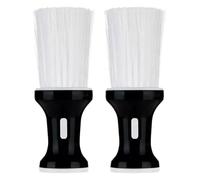 NUOBESTY Cepillo de Limpieza para Cortadora 2 Piezas con Cerdas Suaves de Nylon y Plástico, Adecuado para Peluquería Profesional y Uso en Barberías