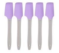 NUOBESTY Cepillo para Mascarilla de Mano de Silicona Púrpura 5 Piezas, Herramienta Cómoda y Simple Cuidado Diario y Profesional Cutis