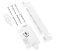 NUOBESTY Cerradura de Seguridad y Acceso Rápido para Adultos para Ventanas Corredizas Limitador Infantil, Material Plástico Blanco, Evita Apertura Accidental Hogar