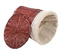 NUOBESTY Cesta de Almacenamiento Tejida con Tapa para Ropa Sucia Gran Capacidad Resistente y Práctica Organizador para Dormitorio y Lavandería Hogar