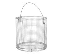 NUOBESTY Cesta de Limpieza Ultrasónica de Acero Inoxidable con Fondo Reforzado y Mango Oscilante para Residuos Metálicos en Entornos de Laboratorio