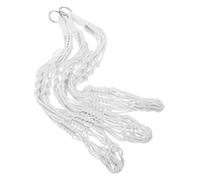 NUOBESTY Cestas Colgantes de Macramé de Algodón 3 Piezas 55 CM con Aros Metálicos para Plantas Soporte Tejido para Macetas de Pared Adecuado para Decoración Bohemia y Balcón Interior y