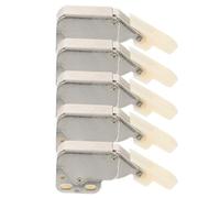 NUOBESTY Cierre Push Automático para Puertas de Muebles, 5 Piezas, Hebilla de Resorte Autoblocante, Pulsador Táctil, Acero y Nylon, para Gabinete