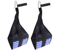 NUOBESTY Cinturón Abdominal Colgante 2 Piezas, Entrenamiento Muscular | Metal y Tela Oxford, Soporte Estable y Acolchado Cómodo, para Yoga, Balcón y Usuarios de Gimnasio