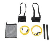 NUOBESTY Cinturón Fácil Instalación Material Sbr y Látex de Entrenamiento de Natación Ajustable Resistencia Incluye Bolsa de Malla para Ejercicios en Piscina y Espalda