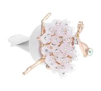 NUOBESTY Clip de Aroma para Coche Clip de Perfume de Bailarina de Aleación Blanco Diseño de Chica Bailarina Ambientador para Coche Oficina y Dormitorio