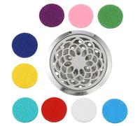 NUOBESTY Clip de Aromaterapia para Coche Portátil y Suave Diseño Hueco Natural, Acero Inoxidable Ambientador Decorativo Adecuado para Navidad y Acción de Color Aleatorio Varios estilos