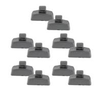 NUOBESTY Clip para Visera de Coche Gris 10 Unidades Soporte de Retención para Parasol Compatible con Modelo Golf Accesorio Automotor Interior