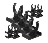 NUOBESTY Clips para Patas De Zócalo De Cocina Negro PP Ajustables, Antideslizantes, 20 Unidades, Accesorios Prácticos para Muebles, Uso Doméstico y Comercial