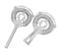 NUOBESTY Colador de 2 Piezas Profesional de Acero Inoxidable en Forma de Gato, Filtro Anular para Bloquear Trozos Grandes para Bar y Coctelería