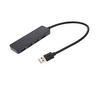 NUOBESTY Concentrador USB 3.0 de 4 Ultrarrápido para PC Chip de Alto Rendimiento, Compatible USB 2.0 y 1.1, Diseño Ultradelgado para Oficina y Uso Profesional