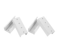 NUOBESTY Conector para Riel de Cortina 4 Piezas, Accesorio Ajustable para Montaje en Techo, Compatible Sistemas Estándar, Durabilidad Reforzada, Adecuado para Extensión y Decoración