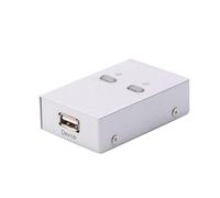 NUOBESTY Conmutador USB Automático para Compartir Impresora y Escáner Selector Periférico sin Cables Compatible con Ordenadores Ahorro de Espacio y Equipo