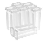 NUOBESTY Contenedor Plástico para Almacenamiento de Diapositivas 20 Unidades Sistema de Organización para Centros Educativos y Laboratorios