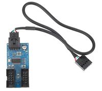 NUOBESTY Convertidor De Concentrador USB Conectores Adaptador De Extensión De Encabezado para Duplicador Puertos USB Placa Base