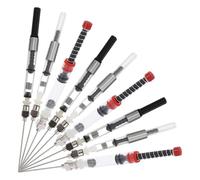 NUOBESTY Convertidor de Tinta para Pluma Estilográfica, 9 Piezas, Compatible Bolígrafos de 3,4 Mm y 2,6 Mm, Sistema Absorbente Resorte, Accesorio para Caligrafía y Recarga de Tinta