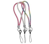 NUOBESTY Cordón Colgante Pedrería Para Teléfono, Correa De Muñeca Antipérdida 3 Piezas (Arcoíris,) Para Uso Diario y Obsequio