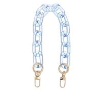 NUOBESTY Correa de Cadena Transparente para Bolso de Hombro de Acrílico Cierre Metálico, Diseño Moderno y Fácil de Colocar para Manualidades y Uso en Fiestas