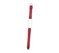 NUOBESTY correa de pulsera de mijo banda magnética correa de reloj para 5 pulseras para hombres muñequera de liberación rápida mirar pulsera de reloj inteligente correa de cuero Piel rojo
