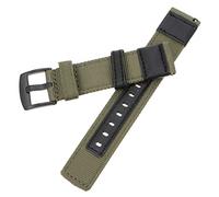 NUOBESTY Correa de Reemplazo de Nailon Deportiva para Hombre Compatible con Reloj Inteligente Gear S3 S2, Ajustable, Ligera, Resistente, Estilo Militar, 22 Mm, Unisex, Color Verde Oliva