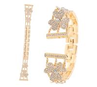 NUOBESTY Correa De Reloj Diamond Clover Para Mujeres Decoración De Joyas y Reemplazable Para