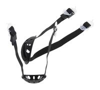 NUOBESTY Correa para Barbilla de Casco de Seguridad Negra 2 Piezas Resistente al Desgaste Estructura y Ajustable Accesorio para Casco de Construcción y Protección Personal