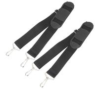 NUOBESTY Correa para Funda de Violín Ajustable y Acolchada de Lona Negra Hebilla Metálica Firme para Transporte Cómodo en Actuaciones al Aire Libre 2 Piezas