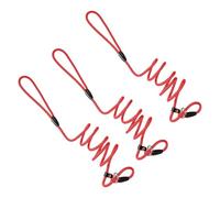 NUOBESTY Correa para Perro de Nylon Resistente 06X140 CM Roja 3 Piezas Correa Portátil para Mascotas Suministros para Cachorros Adecuado para Entrenamiento y Paseos Diarios