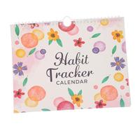 NUOBESTY Cuaderno Planificador sin Fechas 12 Meses 17 X 22 Cm Papel Organización Diaria Uso Escolar y Oficina Bloc de Notas Decorativo Tipo Agenda
