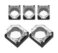 NUOBESTY Cubierta Protectora Transparente para Botón de 22 MM y Extraíble 5 Piezas Tapa Anticolisión para Interruptor de Arranque Protección Segura para Botones Eléctricos y