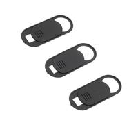 NUOBESTY Cubiertas para Cámaras Web 3 Piezas para Teléfonos Móviles Obturador Deslizante, Protección De Privacidad Segura, Compatibles para Uso Diario, Color Negro