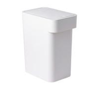 NUOBESTY Cubo de Basura de Cocina de 12 Litros con Tapa de Presión, Plástico Pp Resistente y Cierre Hermético, Bote de Basura para Hogar sin Olores, Adecuado para Cocina y Baño