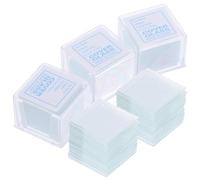 NUOBESTY Cubreobjetos de Vidrio Cuadrado 18X18 MM para Microscopio 500 Unidades en 5 Cajas Cristal Transparente para Laboratorio y Preparación de Muestras Científicas