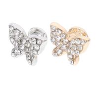 NUOBESTY de Tachuelas Decorativas de Aleación Plata para Correa de Reloj 2 Piezas Ligero y Fácil de Instalar Accesorios Adorables para Decorar Uñas y Correas de Silicona