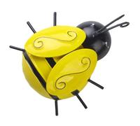 NUOBESTY Decoración de Pared de Abejas de Hierro Grande para Jardín Exterior, Arte Mural 3d Metálico, Adorno Colgante Resistente para Patio y Terraza