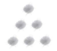 NUOBESTY Decoraciones de Uñas 6 Piezas Pompones Esponjosos Desmontables Base Magnética de Uñas DIY Adecuado para Manicura Creativa y Regalos Amigas