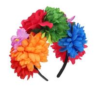 NUOBESTY Diadema Floral Oscura para Mujer Accesorio Día de Muertos para Fiestas de Halloween y Disfraces Mexicanos