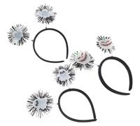 NUOBESTY Diadema Luminosa para Halloween 3 Piezas Murciélago Calabaza y Fantasma Accesorios Que Brillan Oscuridad para Fiestas y Disfraces Infantiles y Adultos