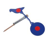 NUOBESTY Diana de Tiro Metálica Azul Forma de Pájaro para Entrenamiento de Puntería, Montaje Resistente en Árbol y Diseño Reutilizable para Exteriores