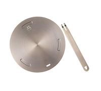 NUOBESTY Difusor de Calor para Placa de Inducción de Cocina de Gas 20 CM Acero Inoxidable Rosa Dorado Adaptador Placa Térmica para Estufas y Cocinas de Inducción