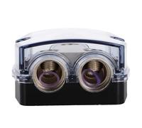 NUOBESTY Divisor de Potencia para Amplificador de Coche 2 Vías Bloque de Distribución de Energía 0Ga Portafusibles de Circuito Negativo Protector de Masa para Sistema de Audio